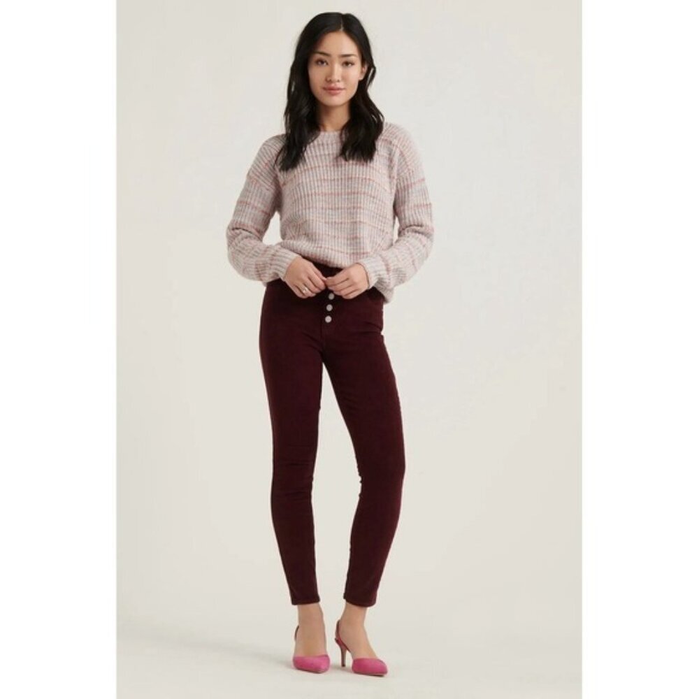 NWT Lucky Brand Bridgette Skinny Corduroy Pants Women's 6/28 Port Royal Jeans